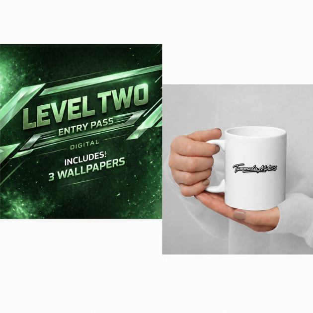 Level Two Entry Pass + Tummala Motors Signature Mug Bundle