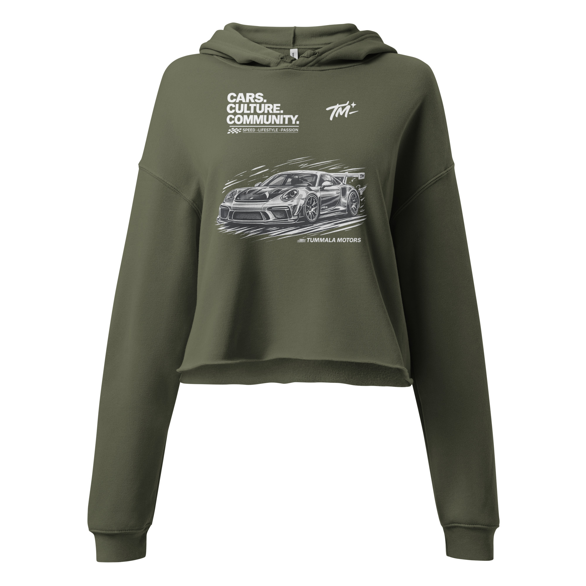 TM Women's Crop Hoodie - Image 2